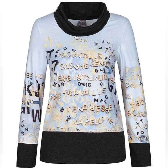 🔥NWT: (S) Dolcezza Simply Art top “Bribes” - Picture 1 of 5